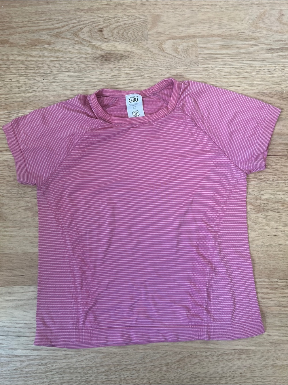 Pink Striped Athletic Top - Athleta Girl